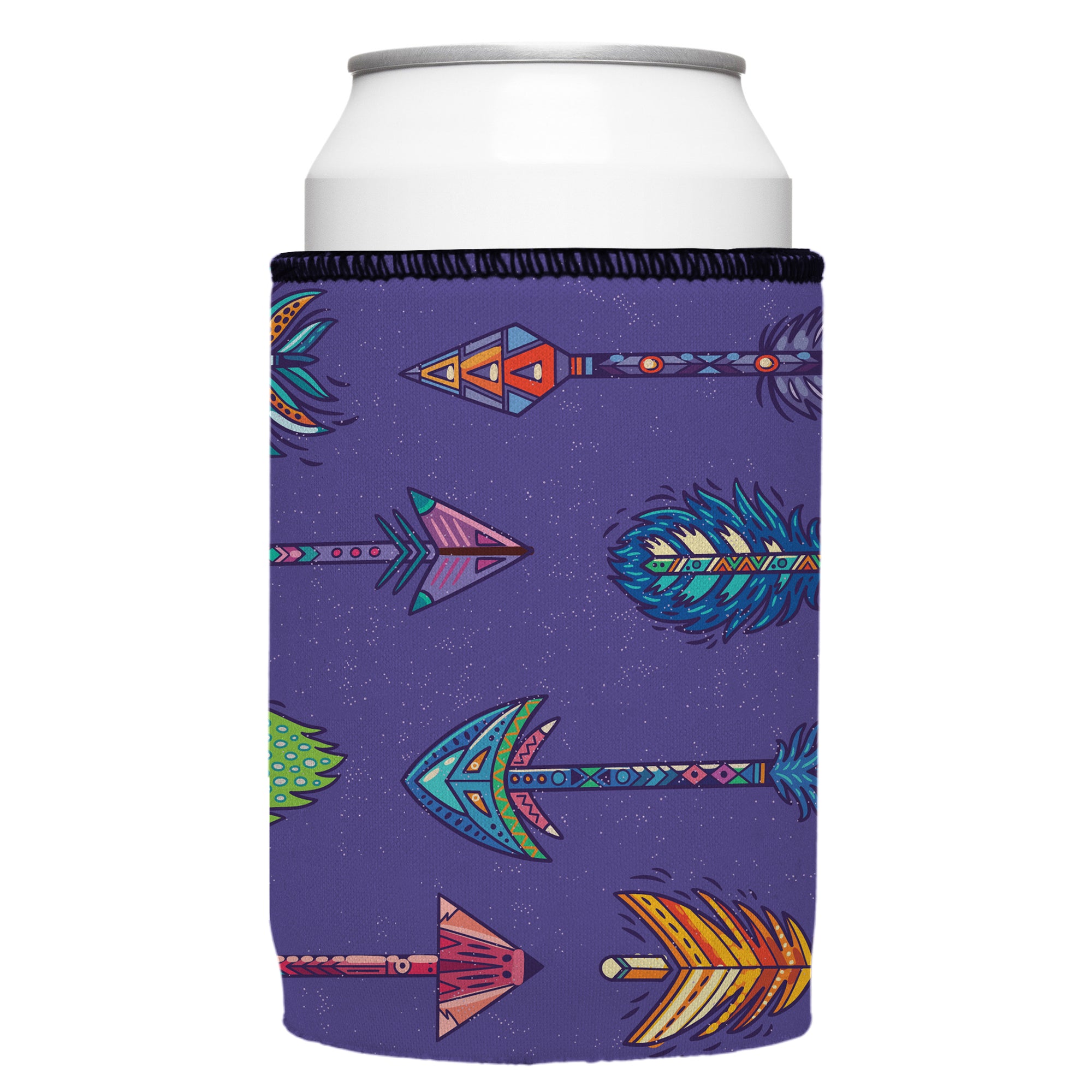 Stubbyz Purple Boho Arrows Stubby Cooler