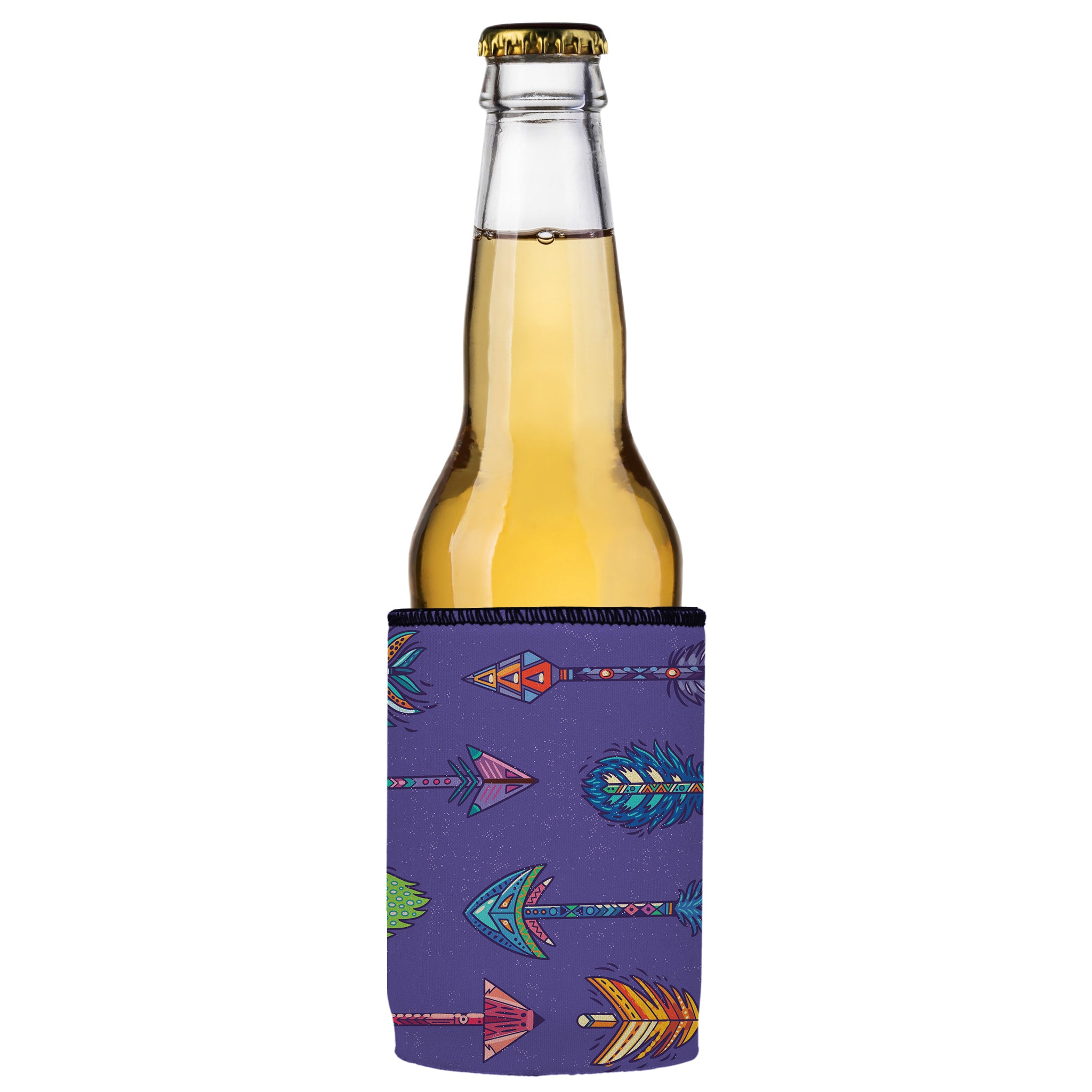 Stubbyz Purple Boho Arrows Stubby Cooler