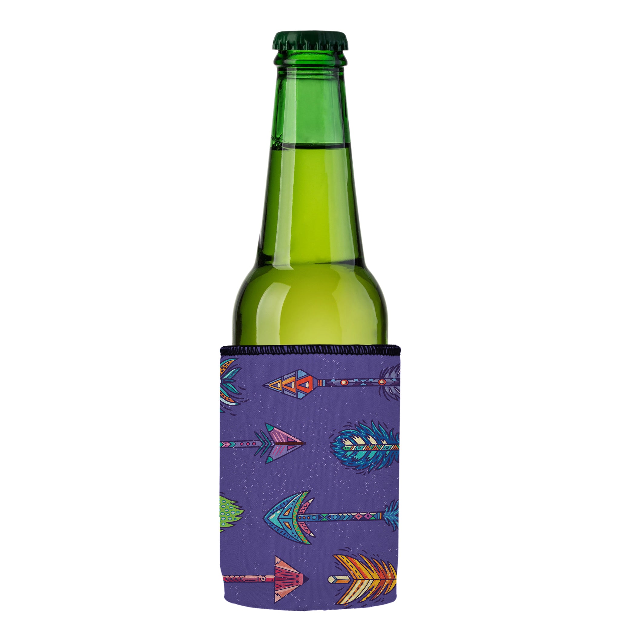 Stubbyz Purple Boho Arrows Stubby Cooler