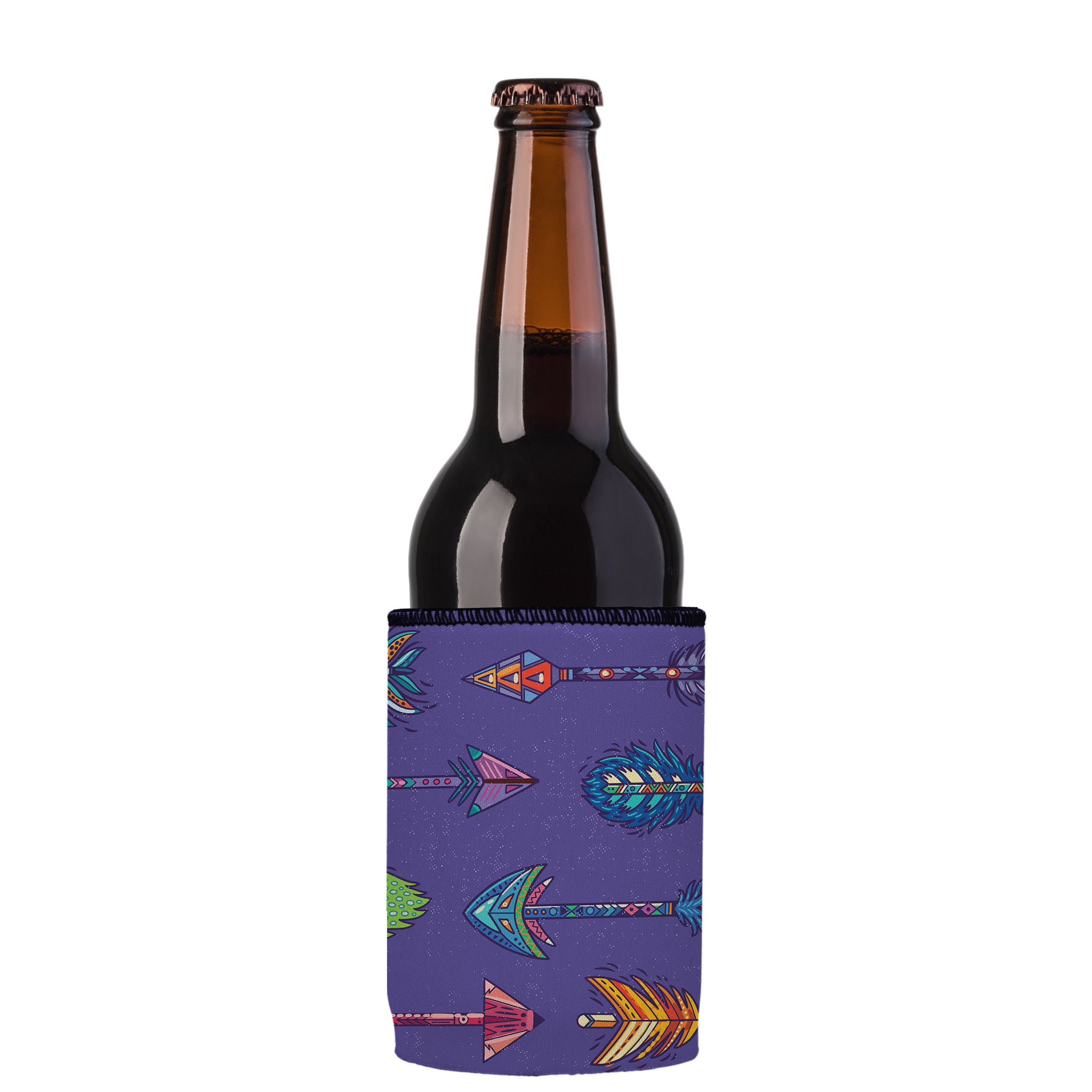 Stubbyz Purple Boho Arrows Stubby Cooler