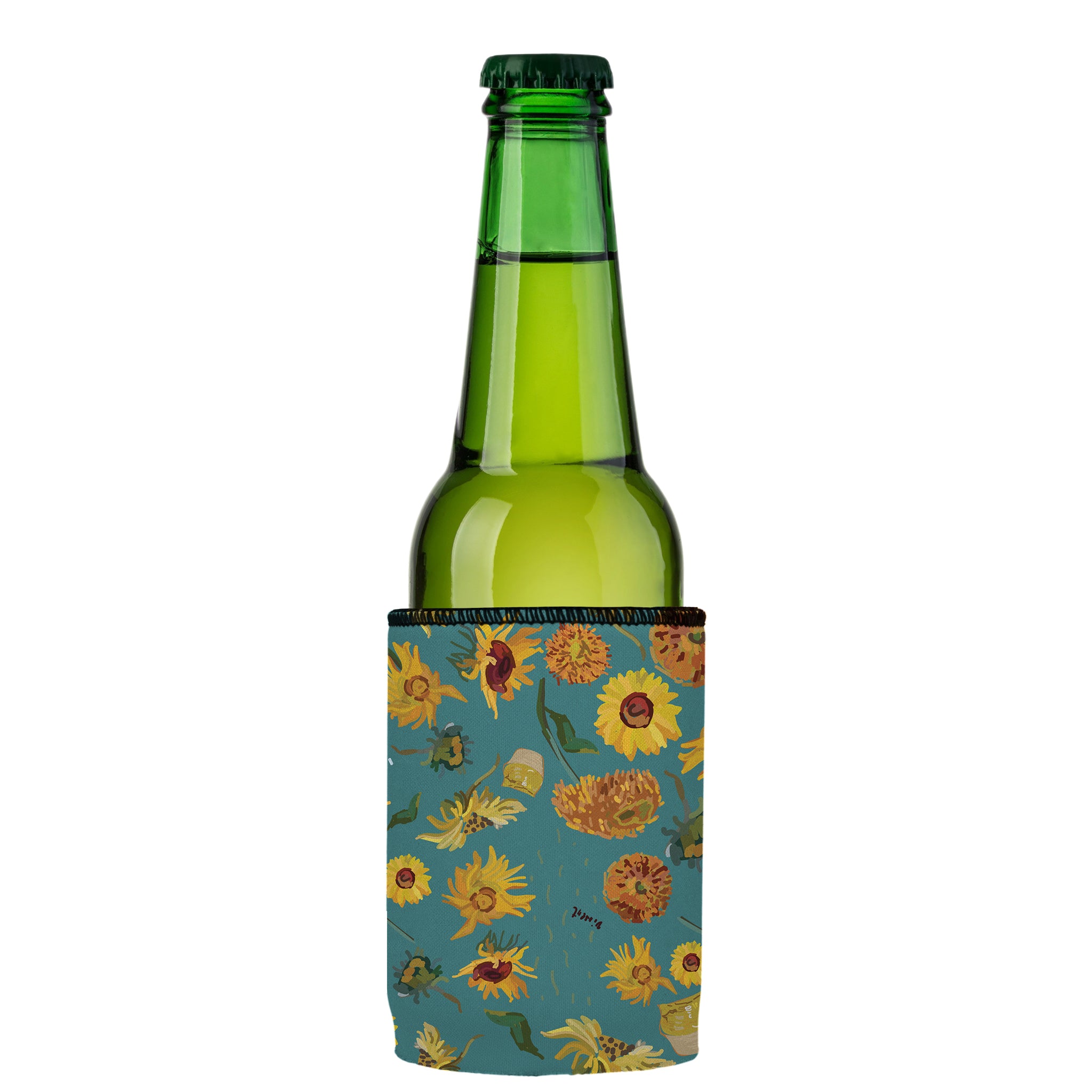 Stubbyz Blue Sunflowers Stubby Cooler