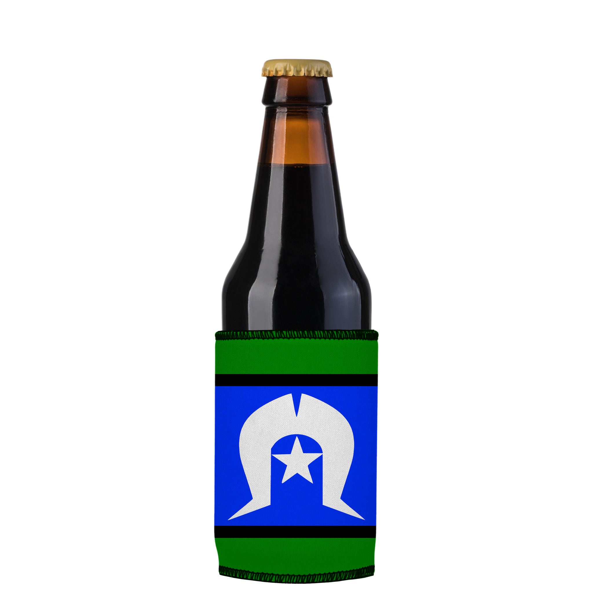 Stubbyz Flag of Torres Strait Islanders Flag Stubby Cooler
