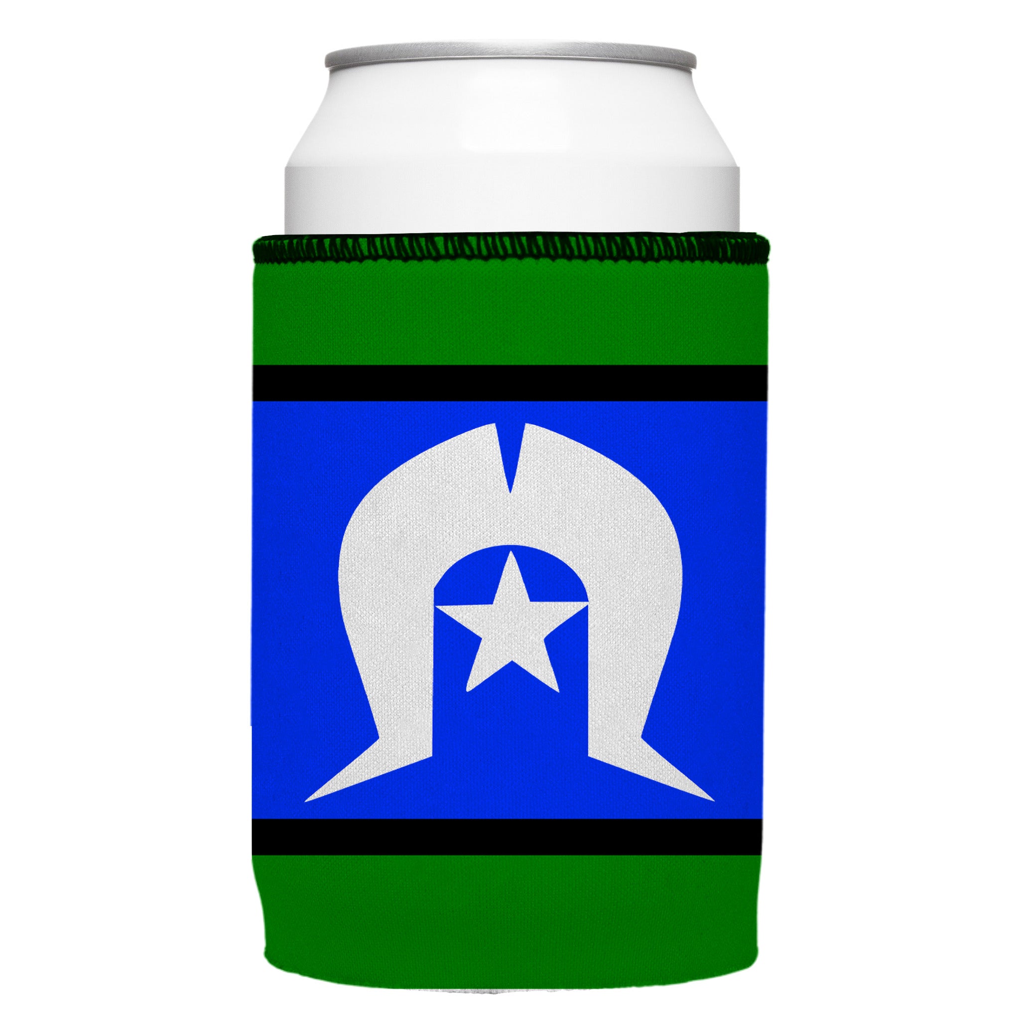 Stubbyz Flag of Torres Strait Islanders Flag Stubby Cooler