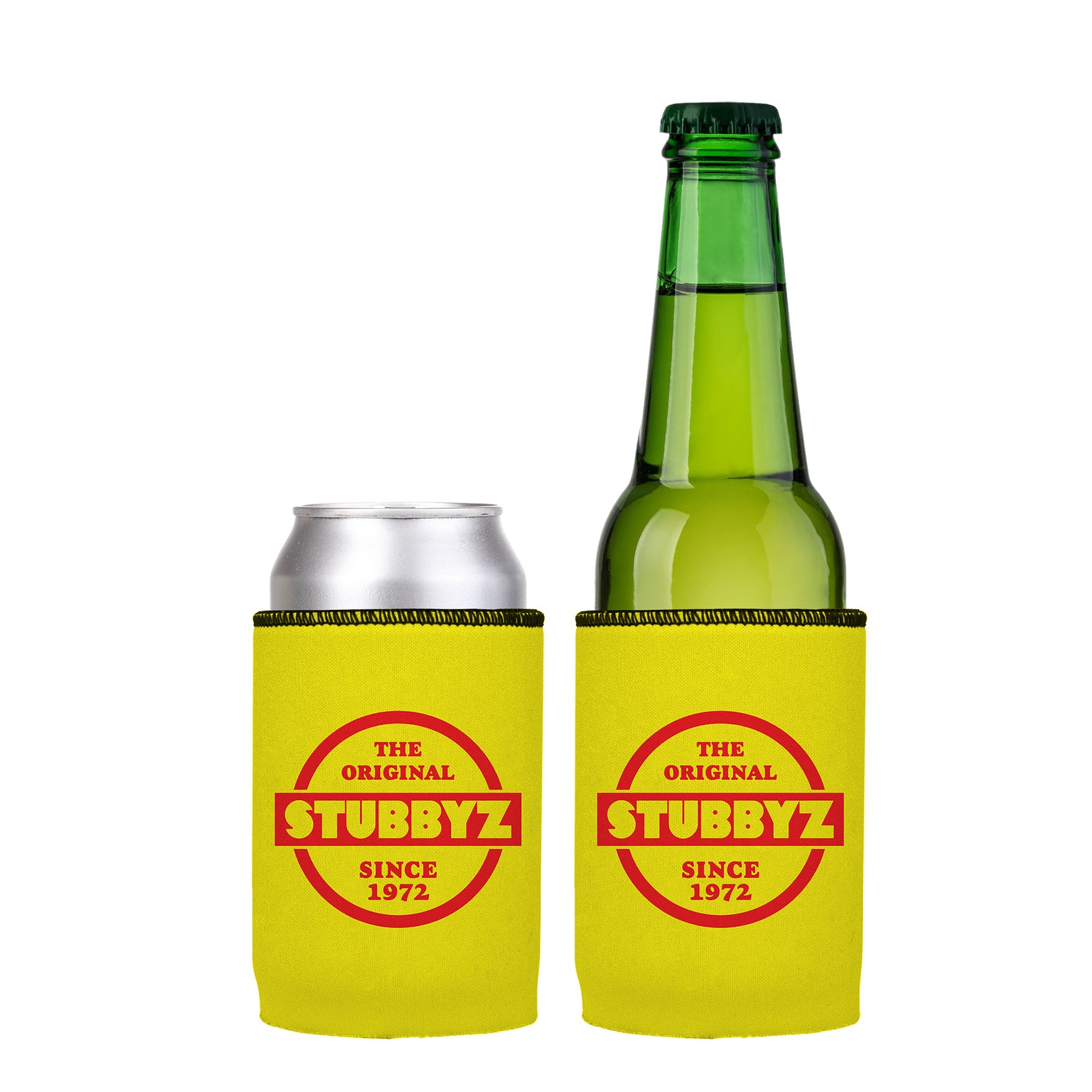 The Original Stubbyz Stubby Cooler (Yellow) 2-Pack