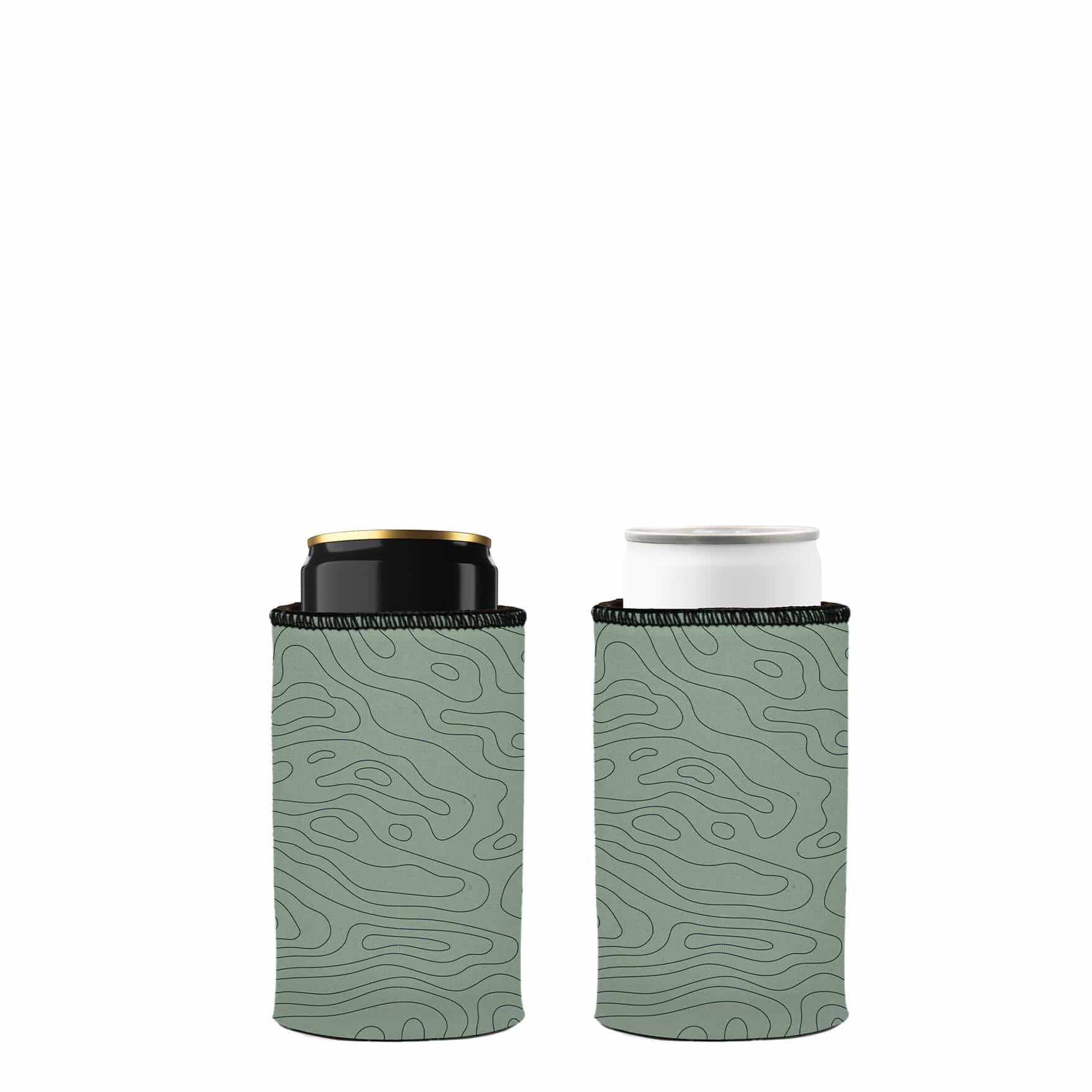 Stubbyz Topographic Map Stubby Cooler 2-Pack