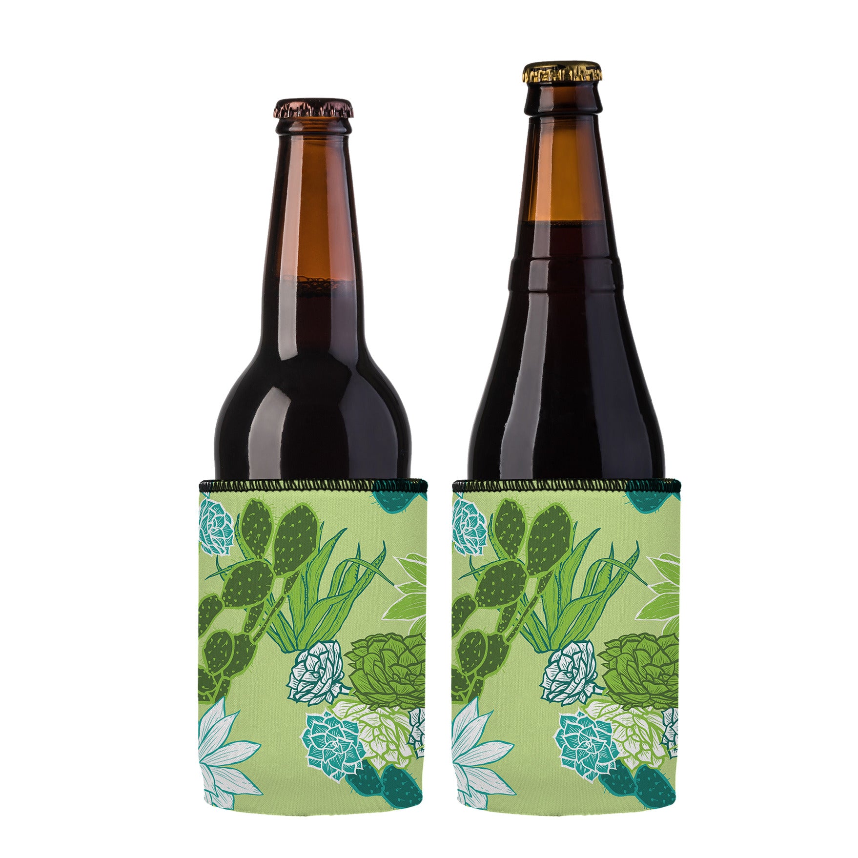 Stubbyz Succulent Garden Stubby Cooler 2-Pack
