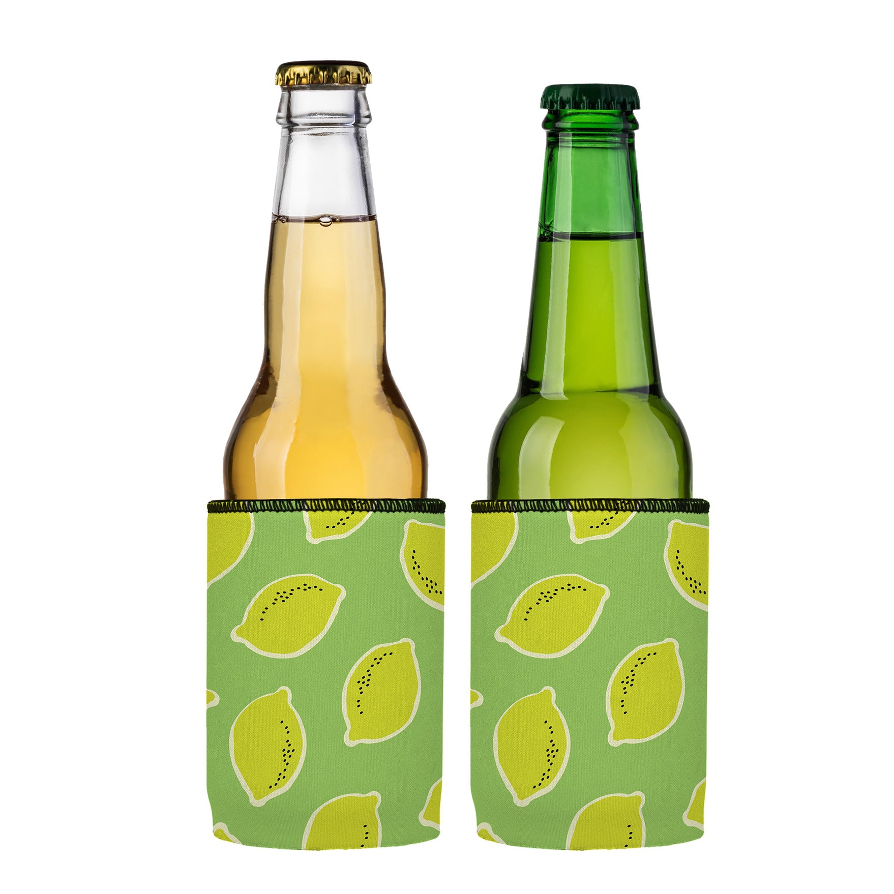 Stubbyz Green Lemon Zest Stubby Cooler 2-Pack