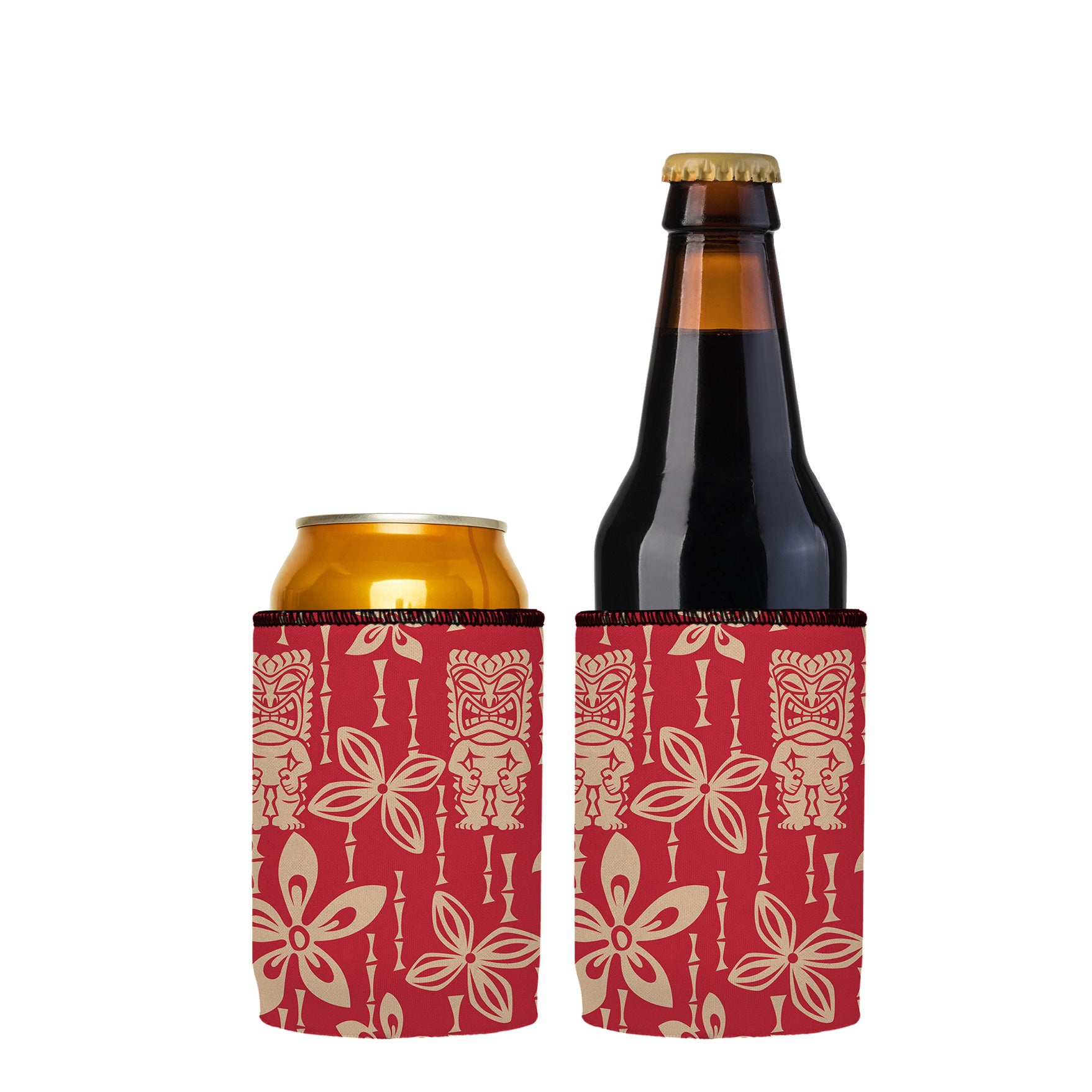 Stubbyz Red Tiki Tropics Stubby Cooler 2-Pack