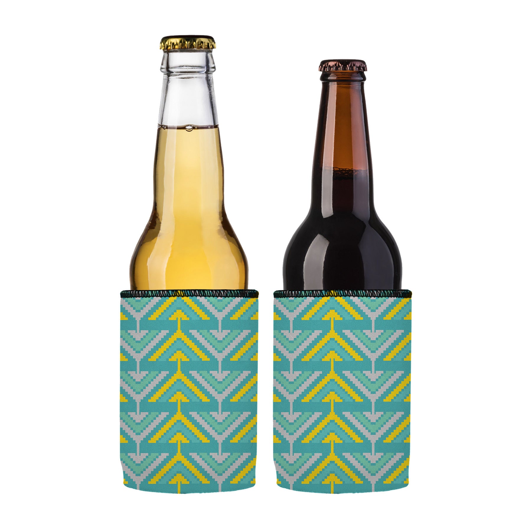 Stubbyz Yellow Tribal Arrows Stubby Cooler 2-Pack