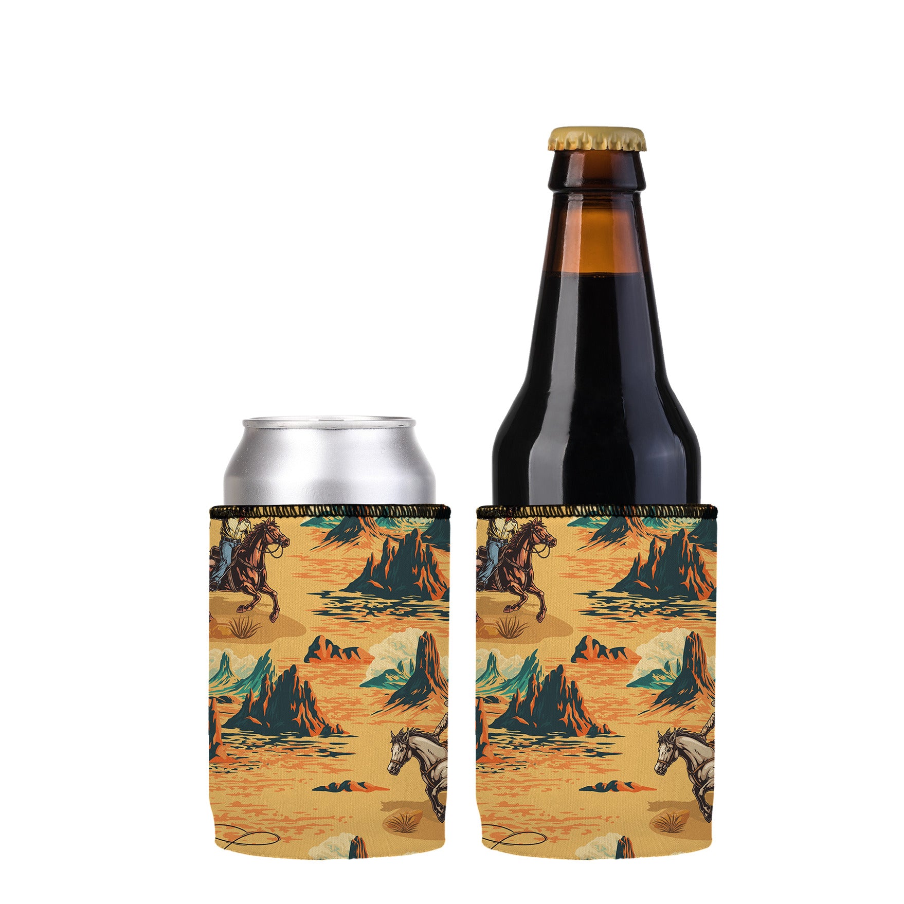 Stubbyz Scenic Cowboys Stubby Cooler 2-Pack