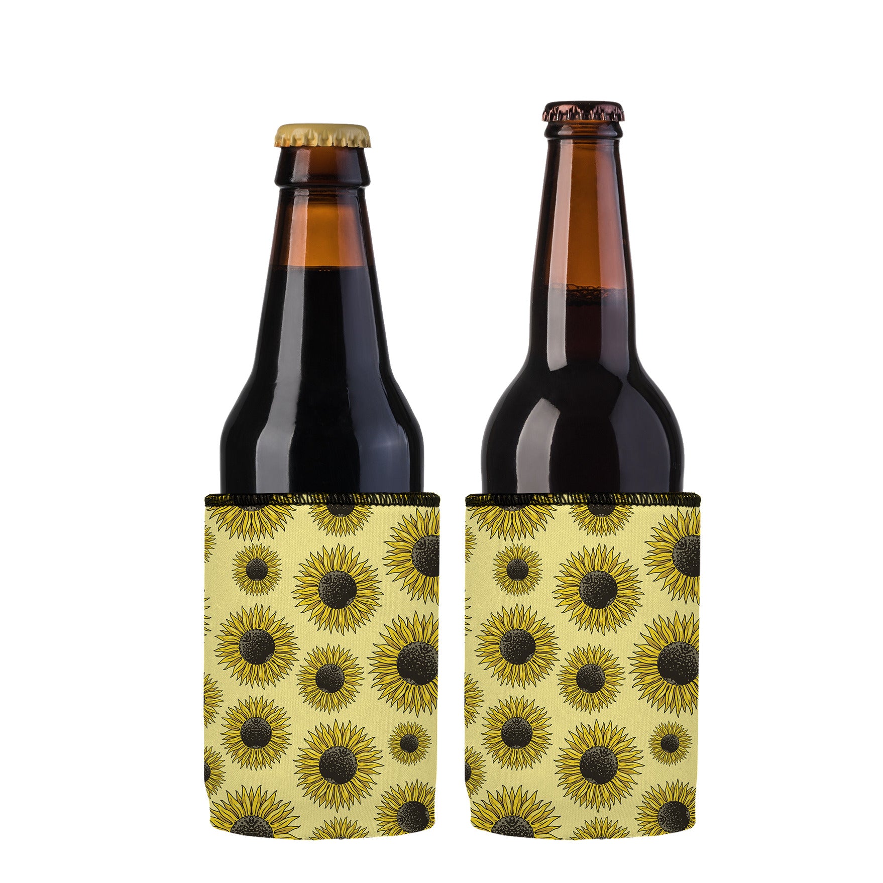 Stubbyz Yellow Sunflowers Stubby Cooler 2-Pack