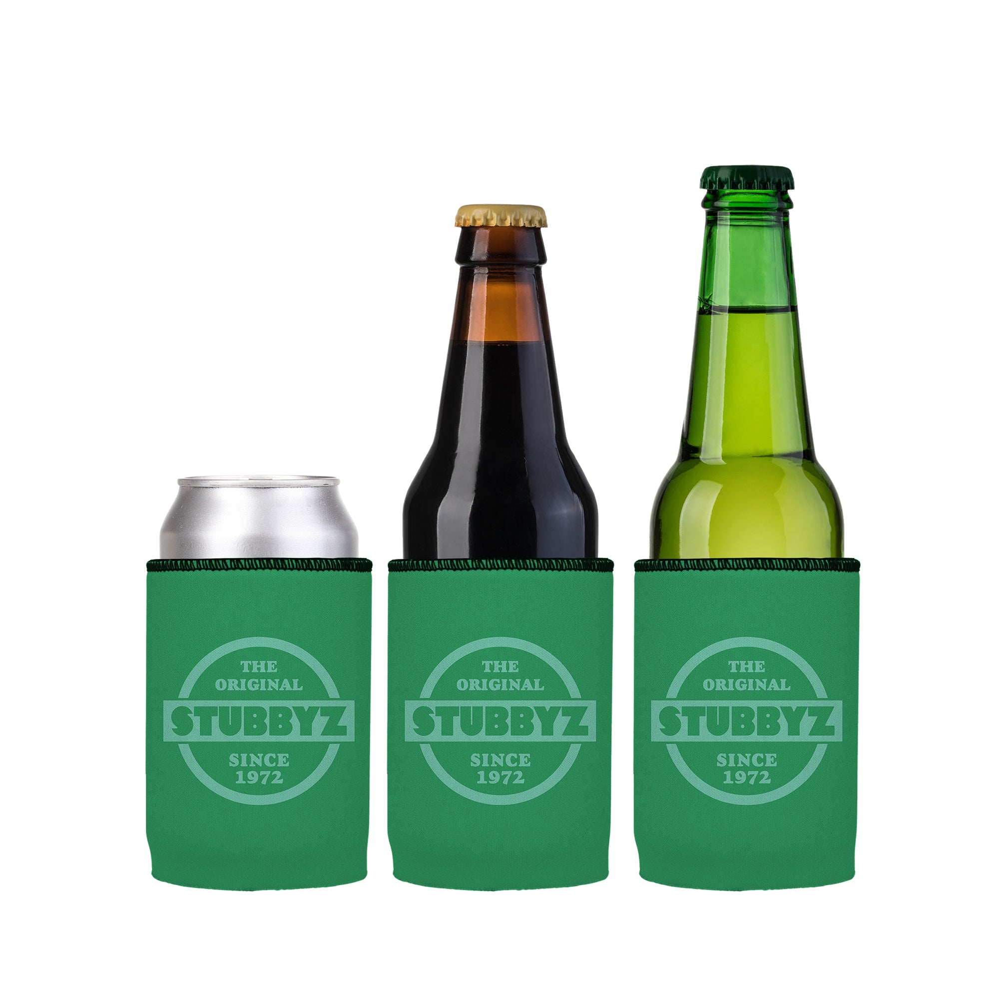 The Original Stubbyz Stubby Cooler (Green) 3-Pack