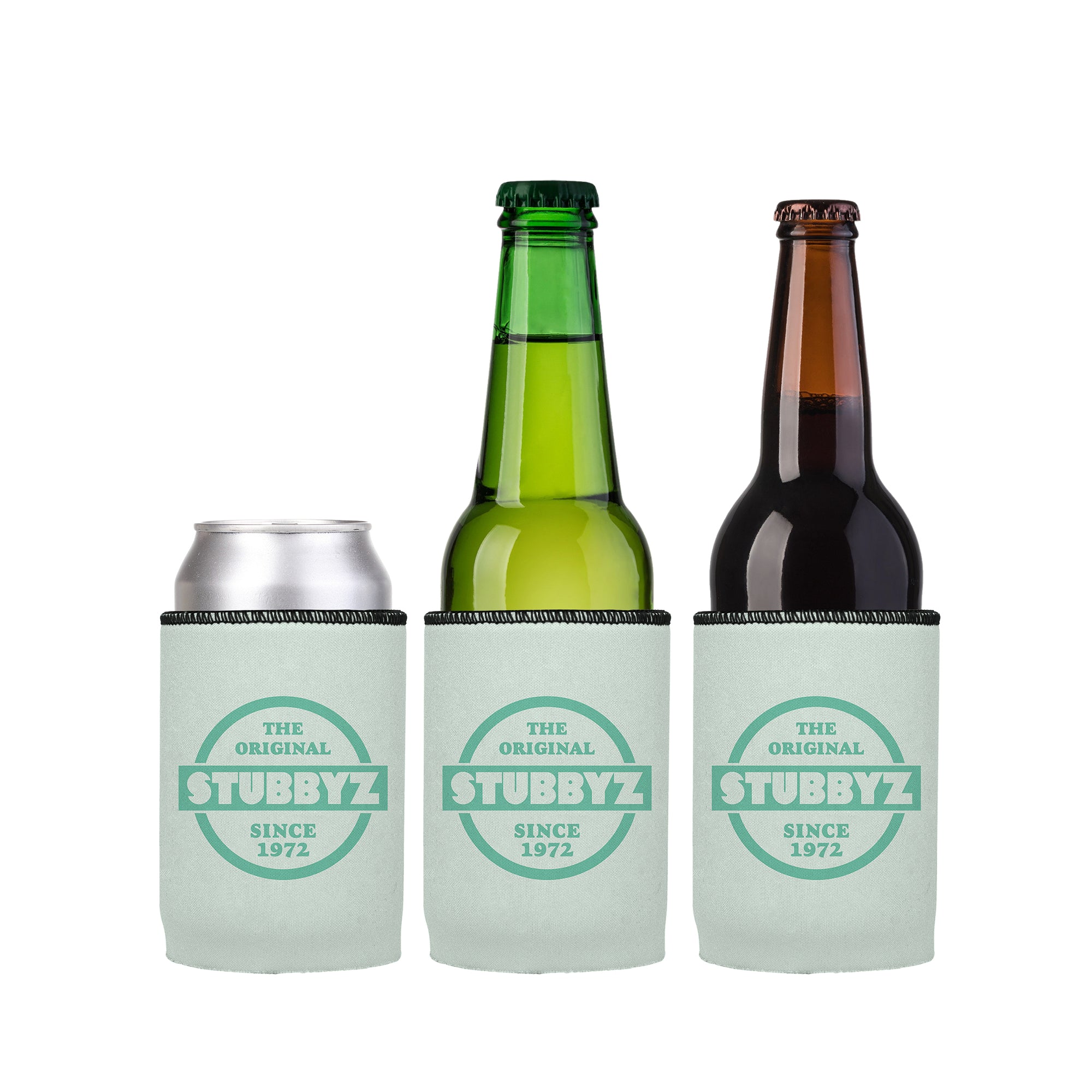 The Original Stubbyz Stubby Cooler (Mint) 3-Pack