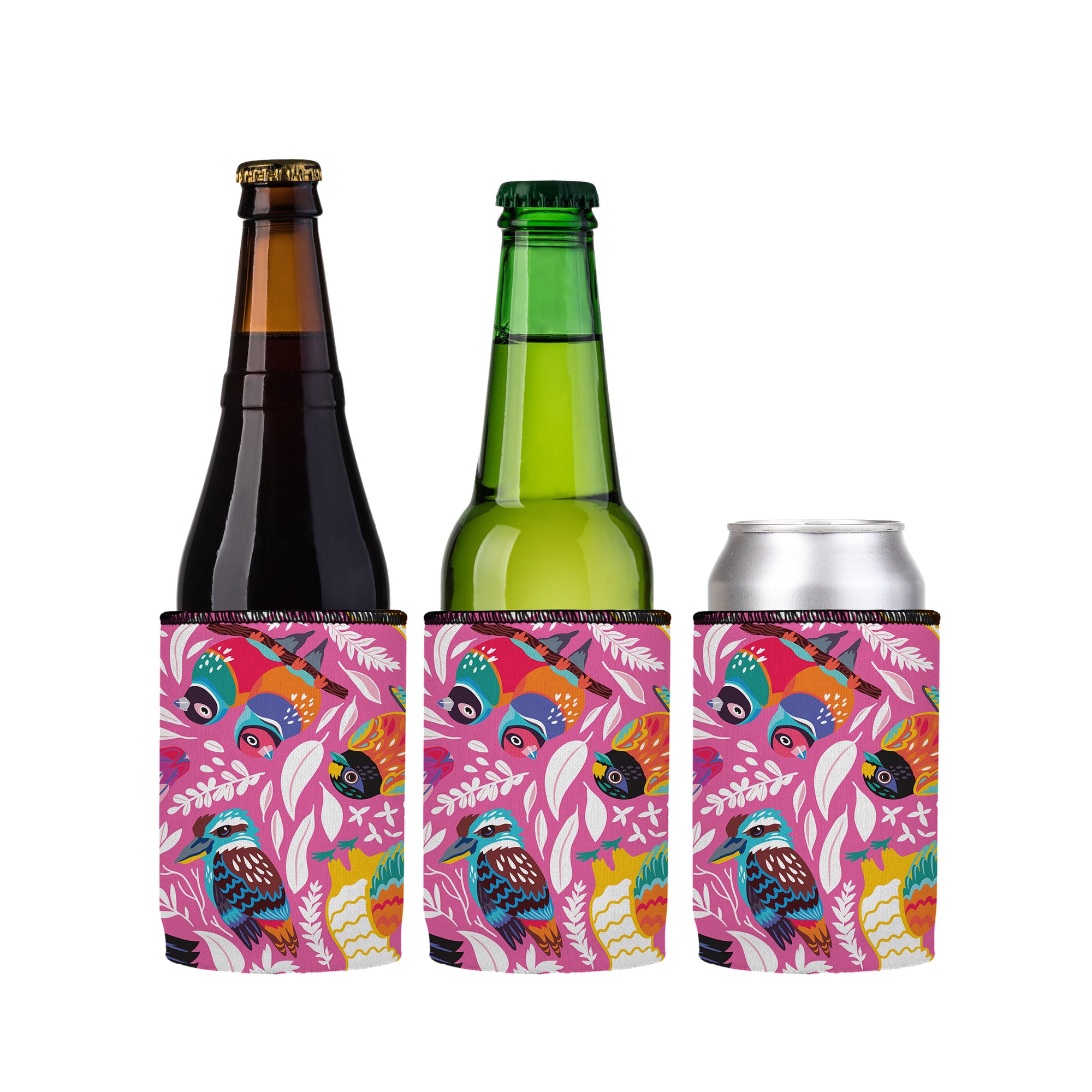 Stubbyz Aussie Birds Stubby Cooler 3-Pack