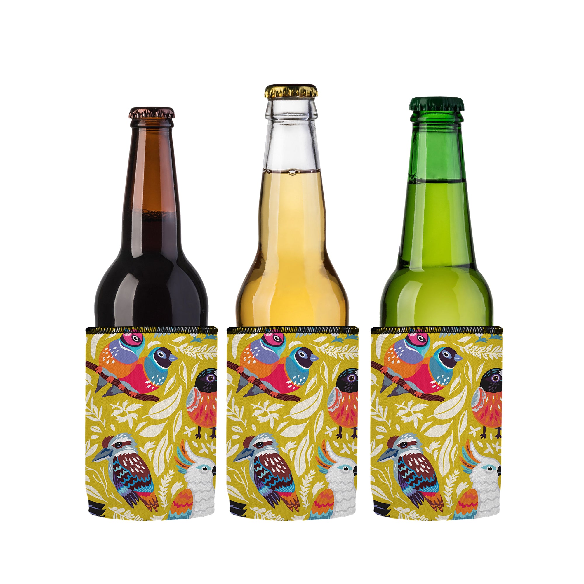 Stubbyz Aussie Birds II Stubby Cooler 3-Pack