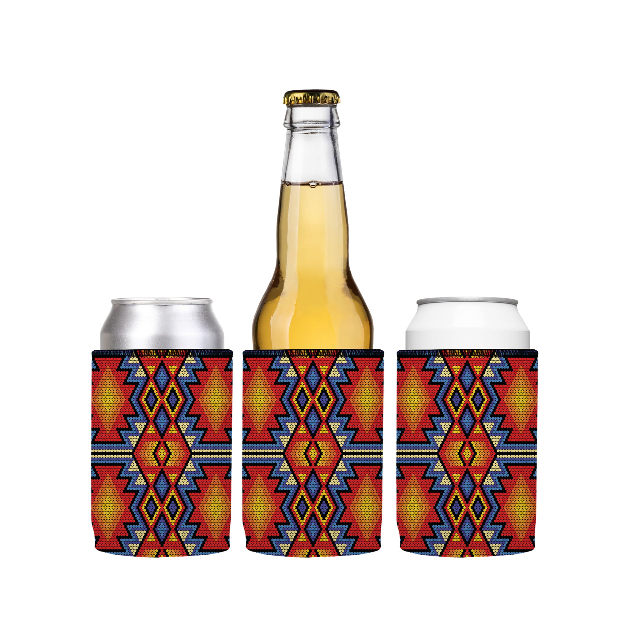 Stubbyz Huichol Beading Stubby Cooler 3-Pack
