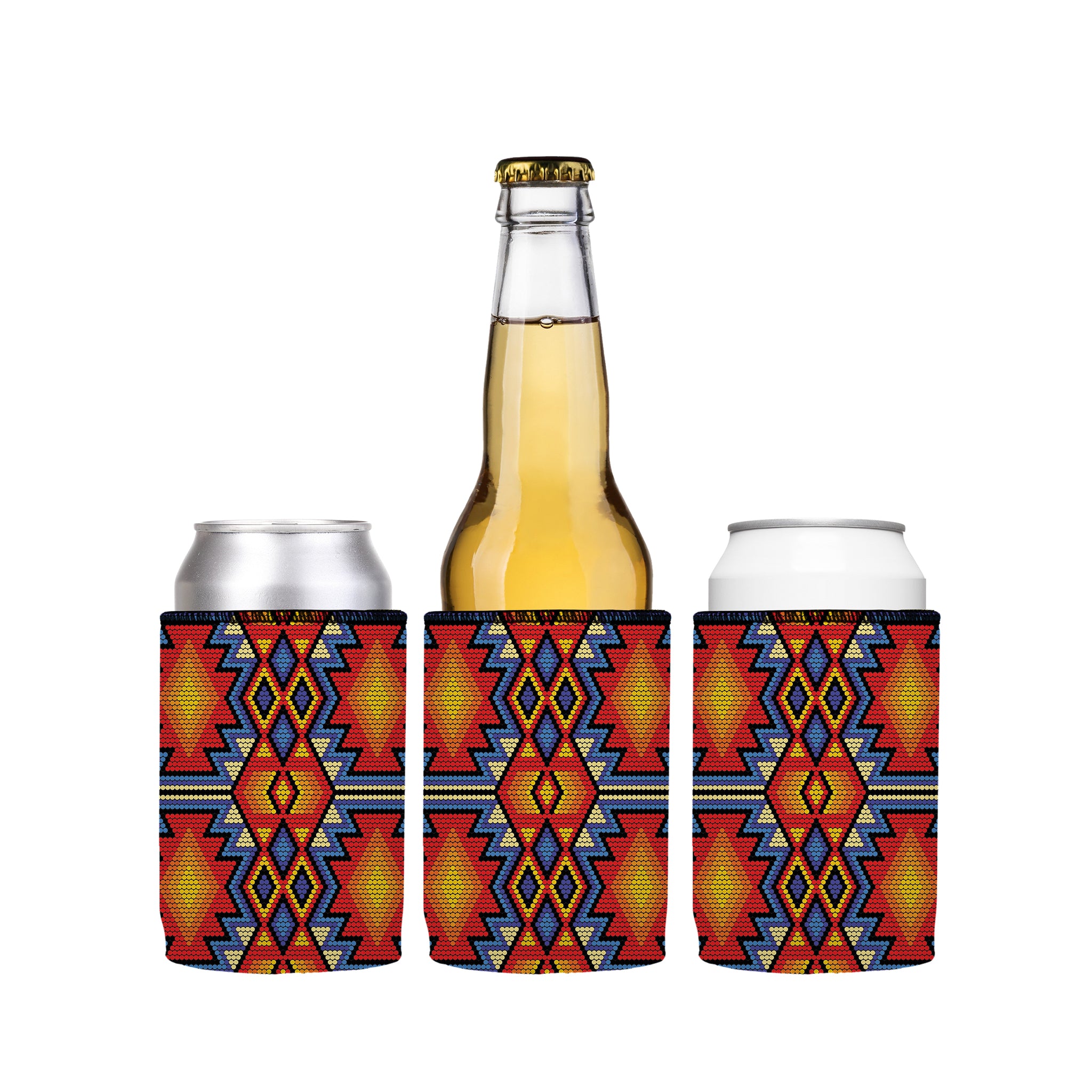 Stubbyz Huichol Beading Stubby Cooler 3-Pack