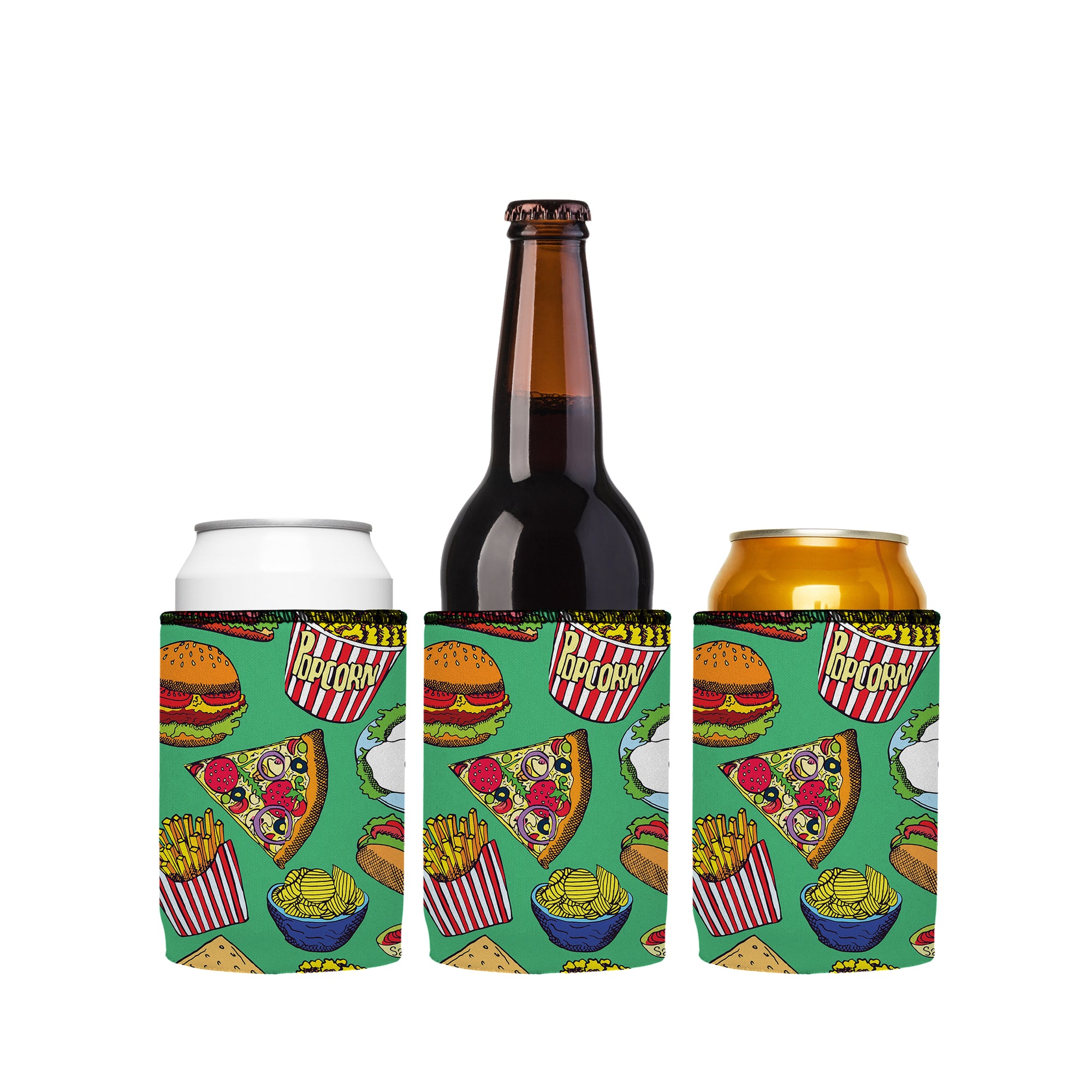 Stubbyz Burgers Junk Food Stubby Cooler 3-Pack