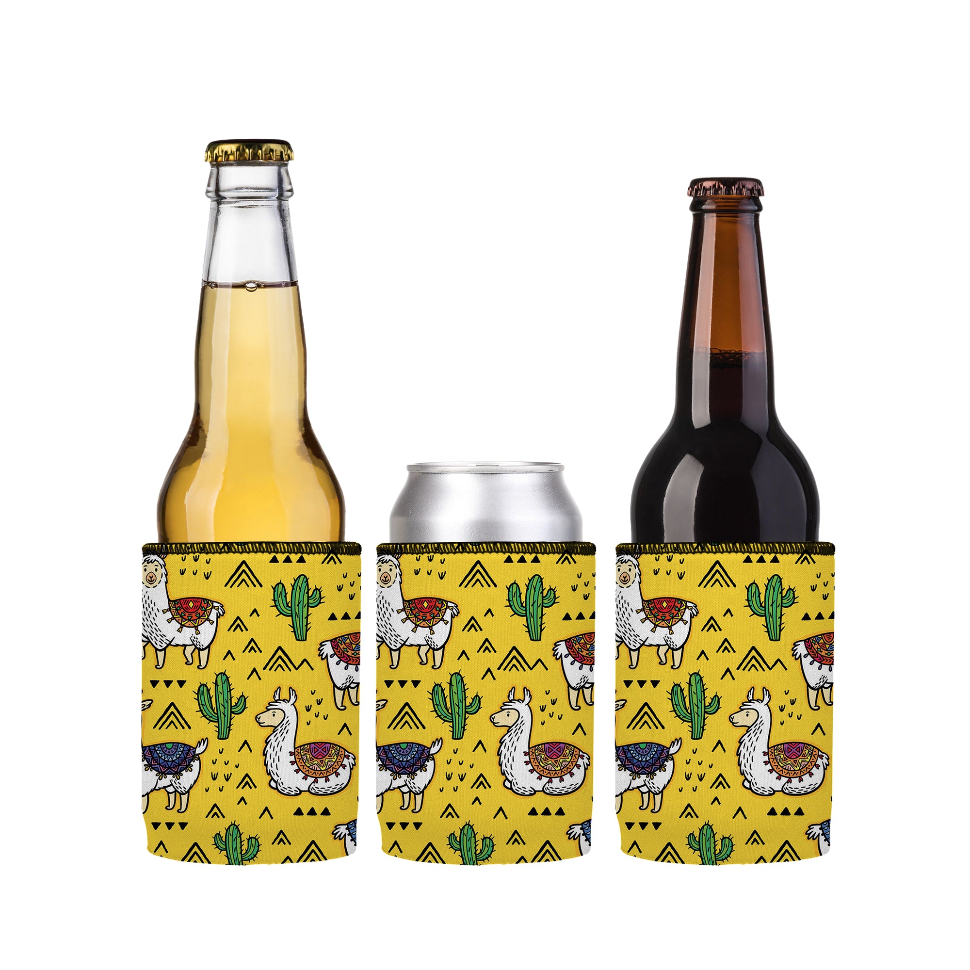 Stubbyz Llamas & Cactus Stubby Cooler 3-Pack