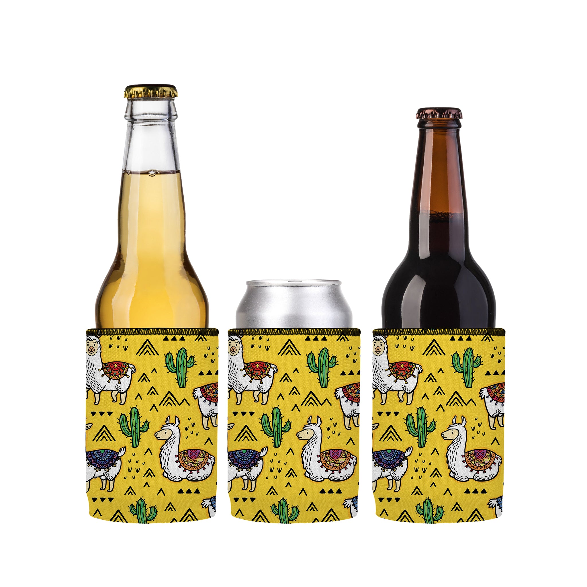 Stubbyz Llamas & Cactus Stubby Cooler 3-Pack
