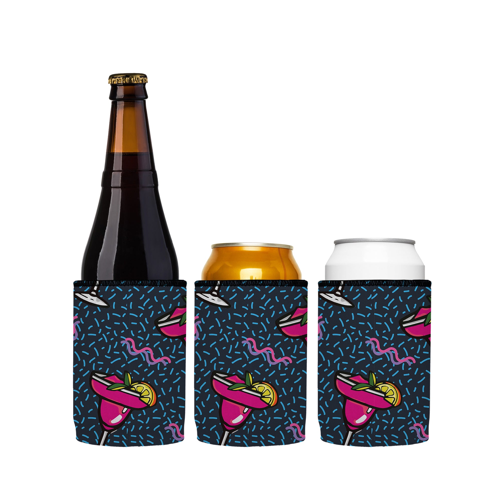 Stubbyz Pink Margaritas Stubby Cooler 3-Pack