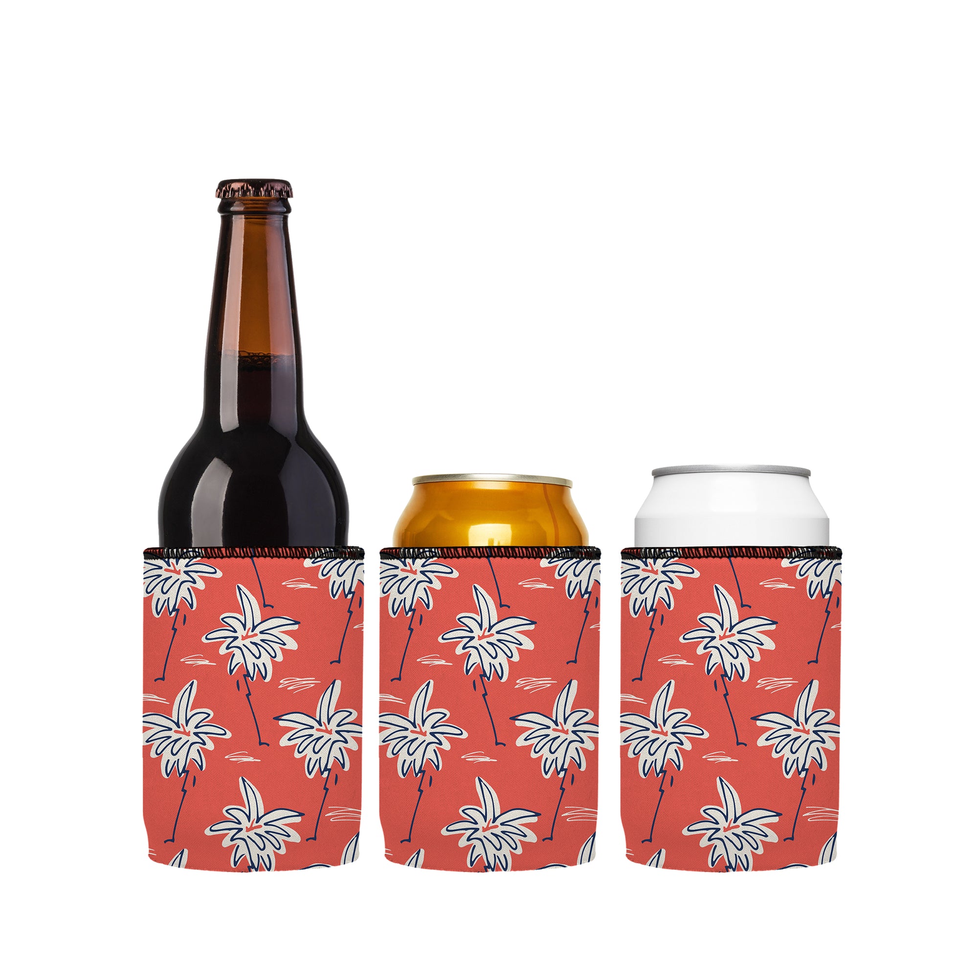 Stubbyz Handrawn Palms Stubby Cooler 3-Pack