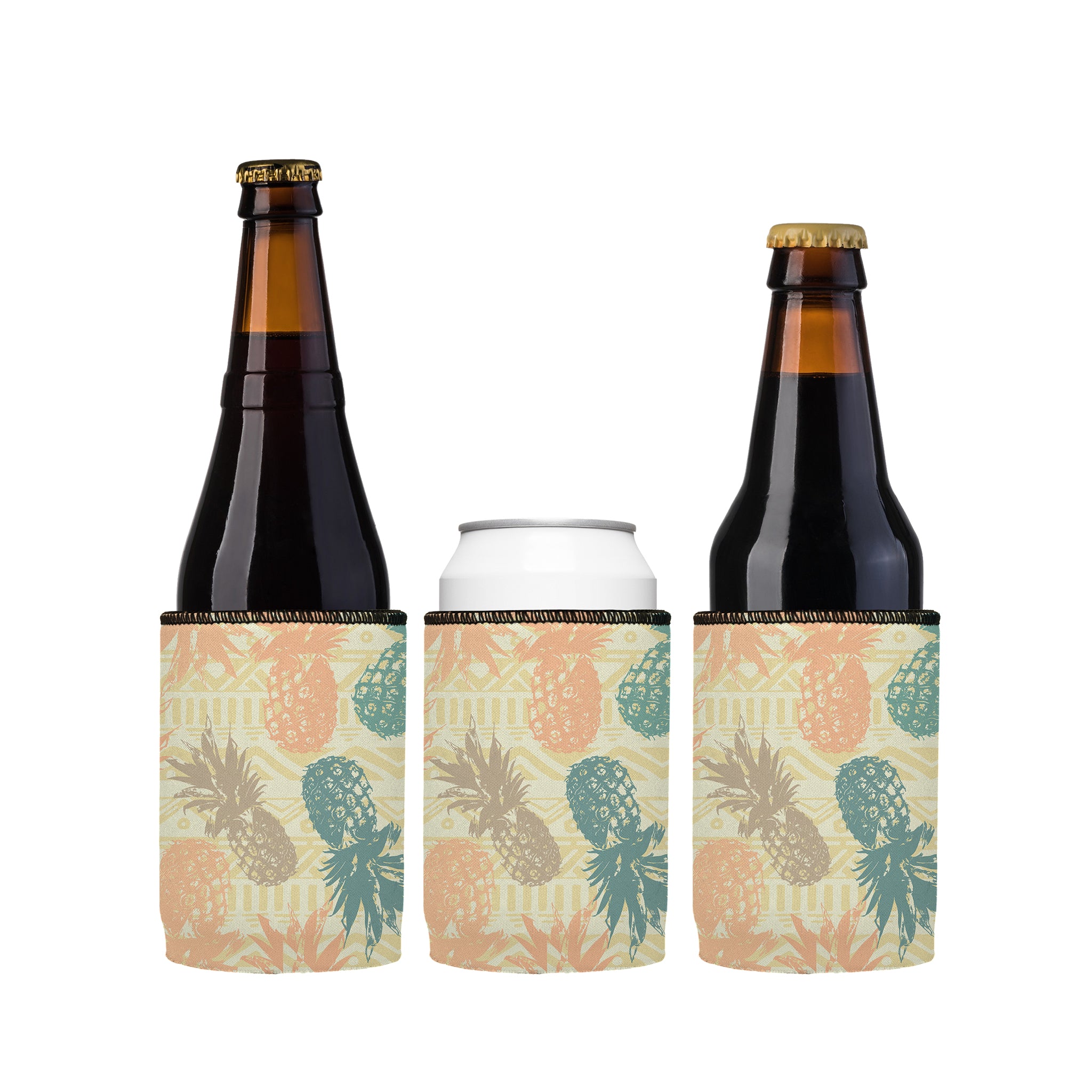 Stubbyz Tropical Pineapple Stubby Cooler 3-Pack