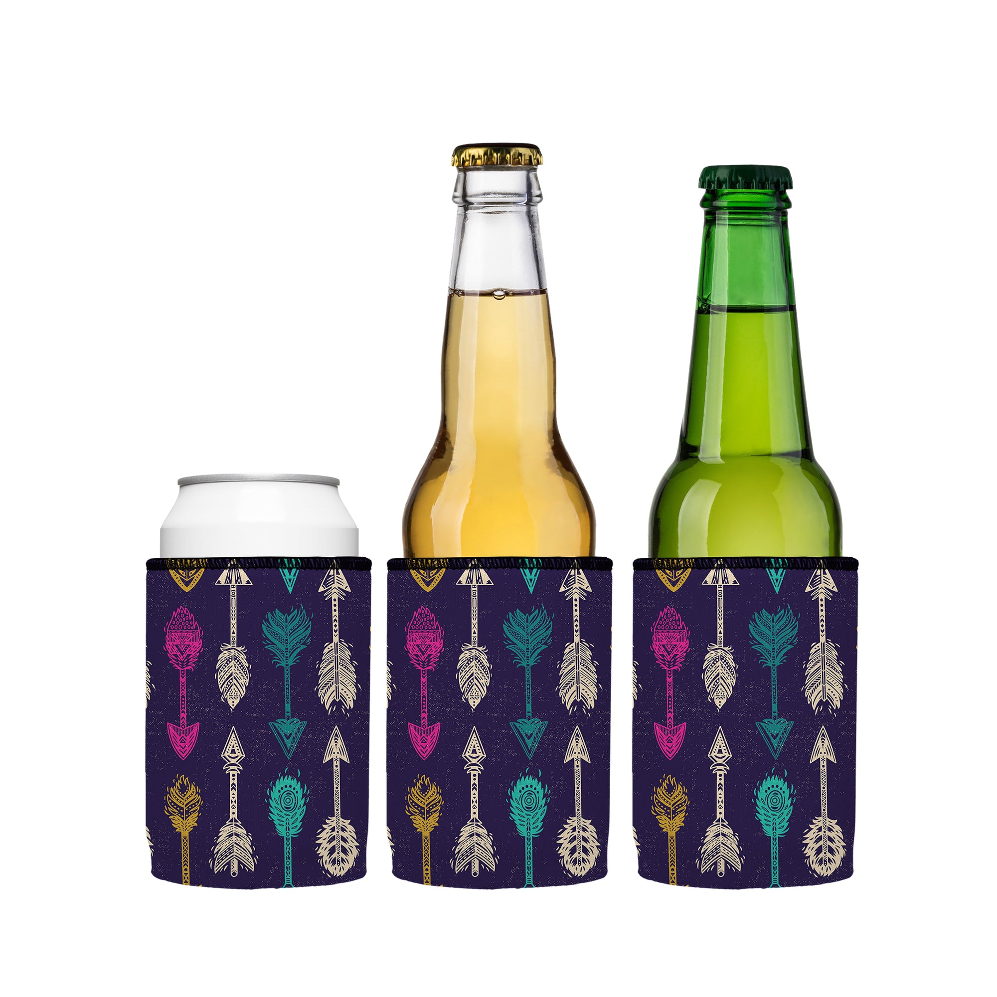 Stubbyz Neon Boho Arrows Stubby Cooler 3-Pack