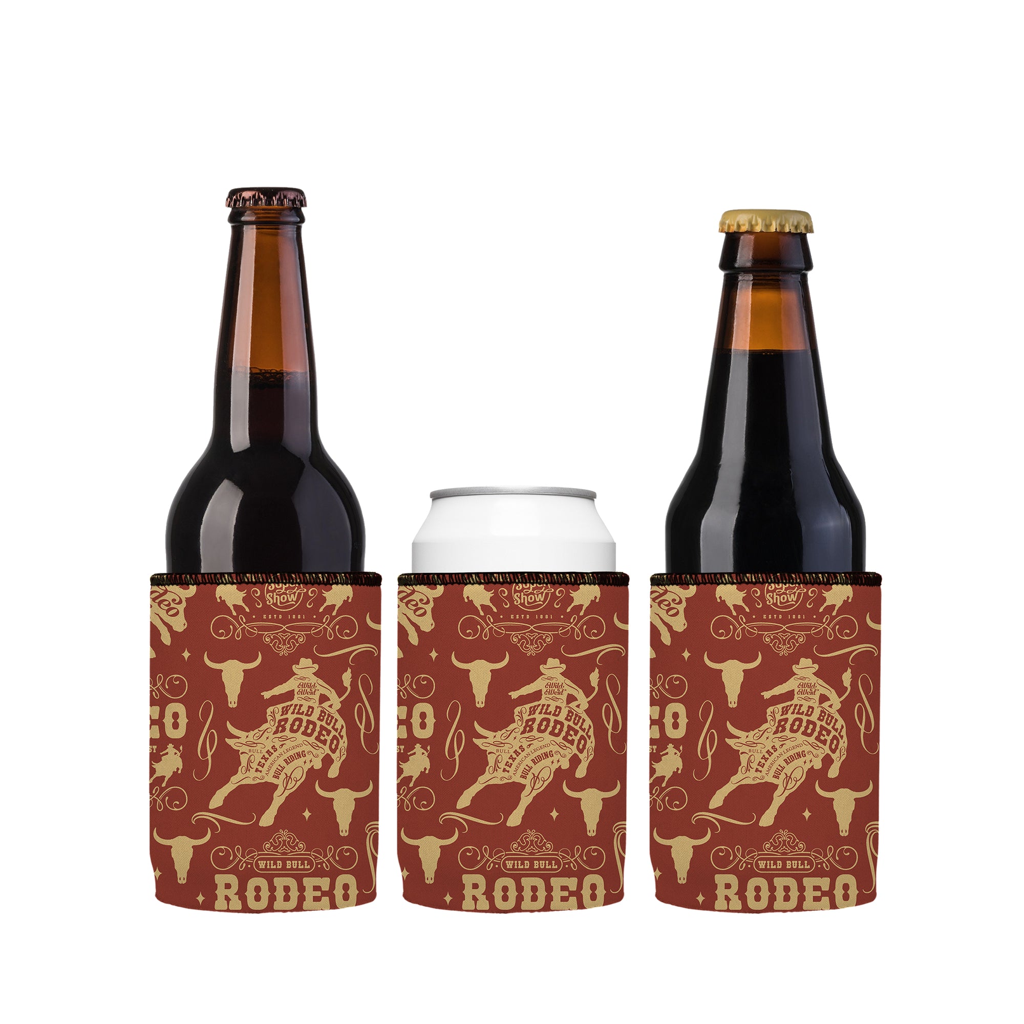 Stubbyz Wild Rodeo Stubby Cooler 3-Pack