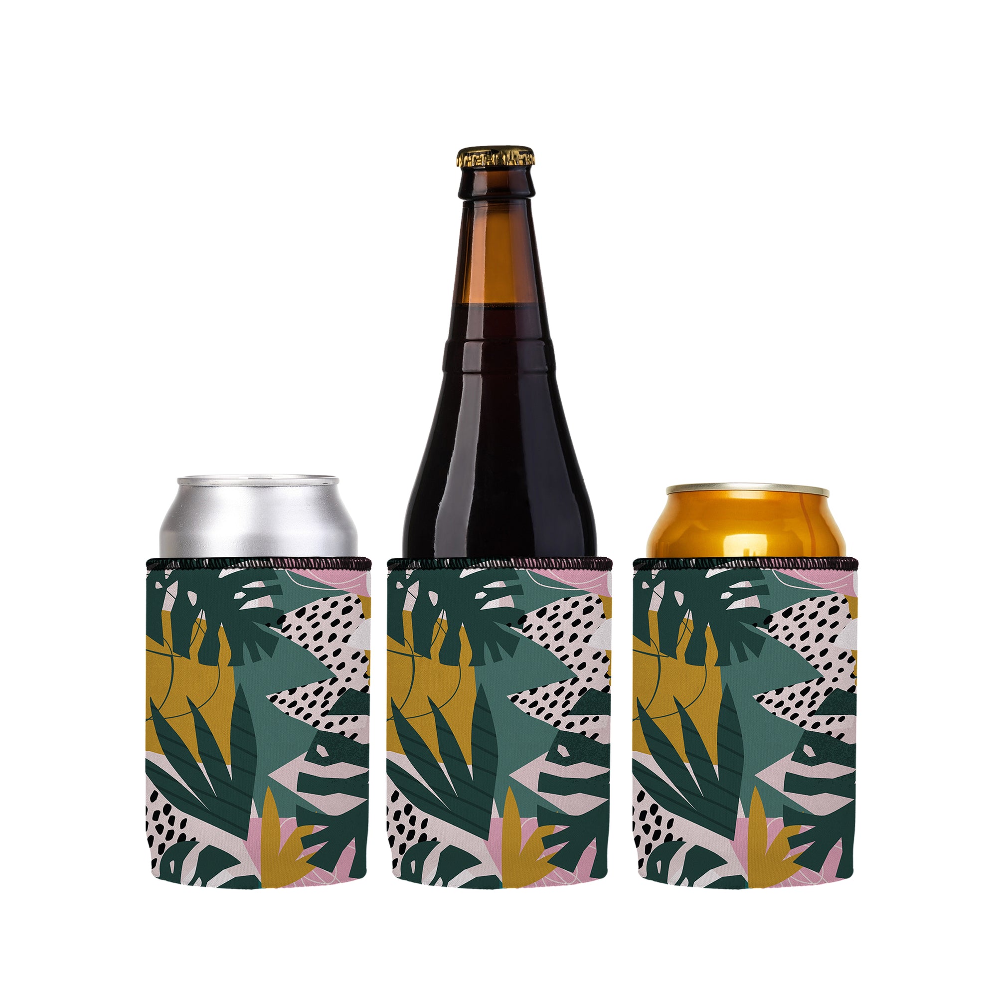 Stubbyz Exotic Jungle Plants Stubby Cooler 3-Pack