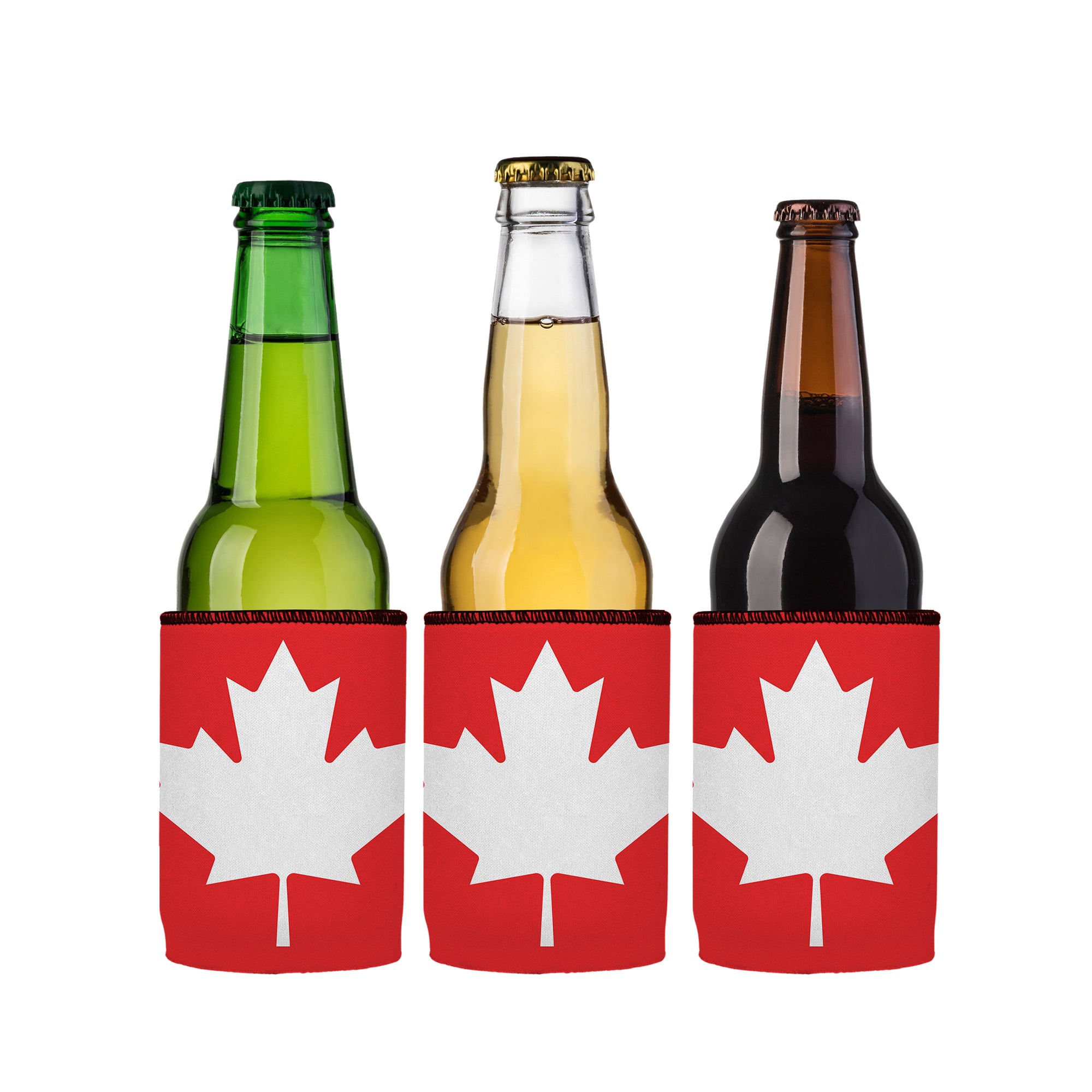 Stubbyz Canadian Flag Stubby Cooler 3-Pack