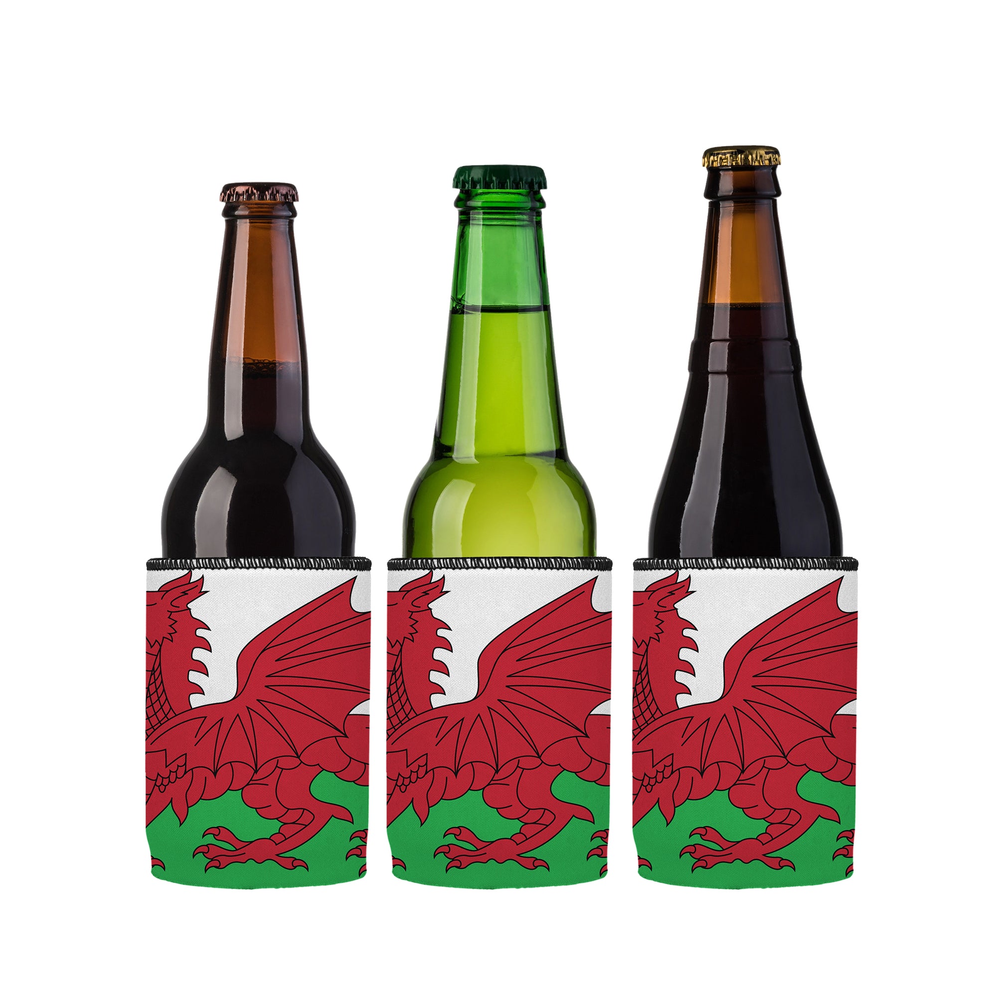 Stubbyz Welsh Flag Stubby Cooler 3-Pack