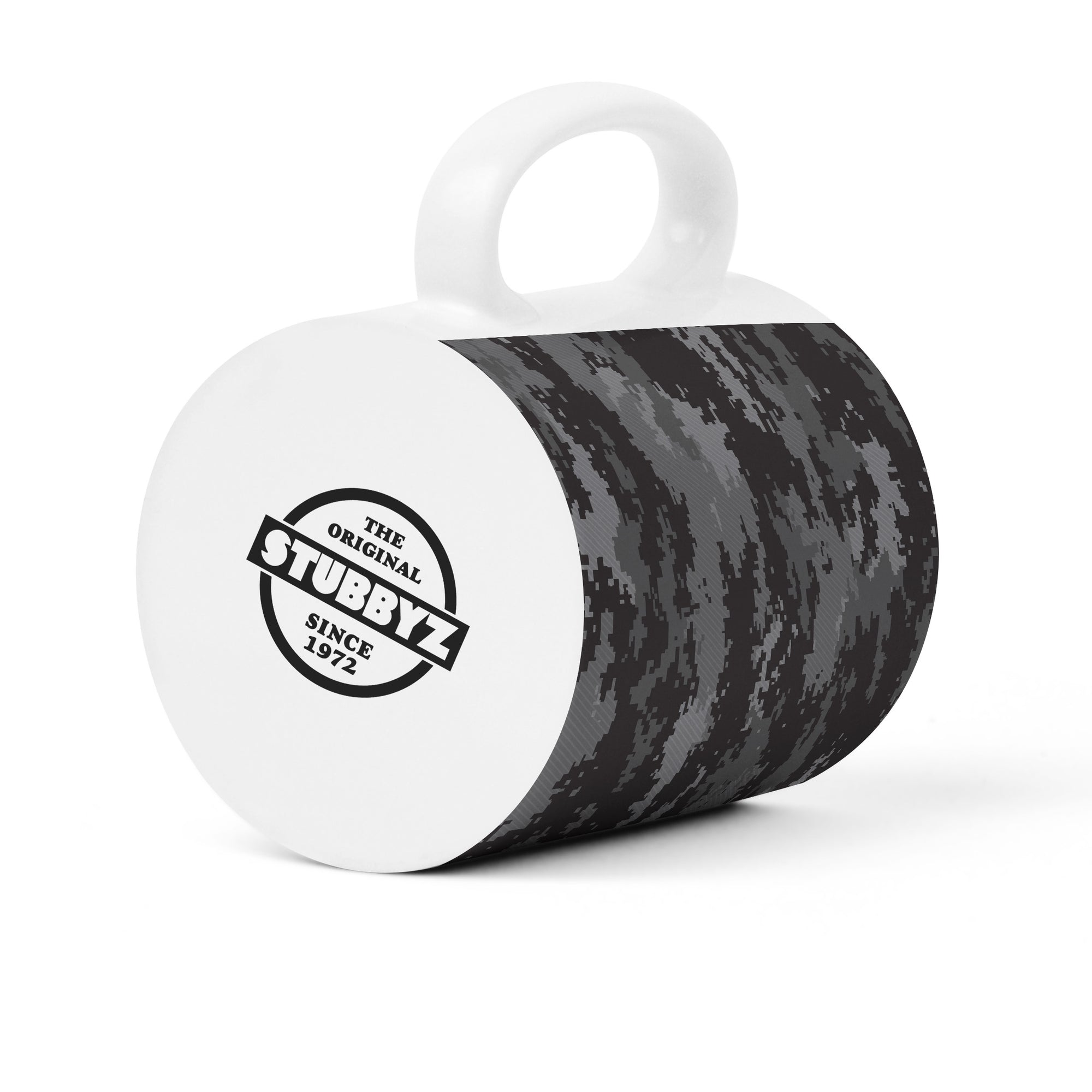 Stubbyz Digital Pixel Black Camo Ceramic Mug - 11oz