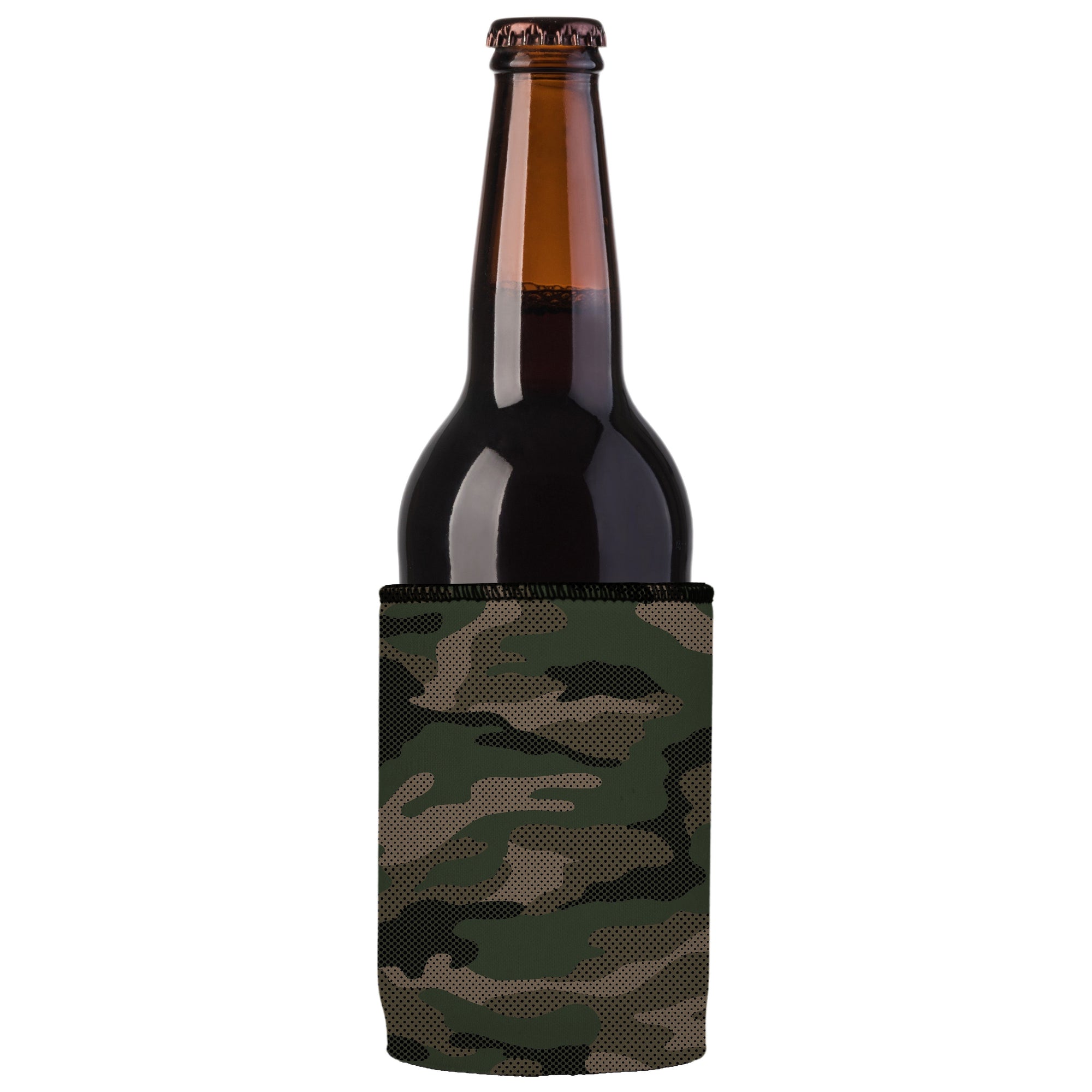 Stubbyz Green Camo Dot Pattern Stubby Cooler