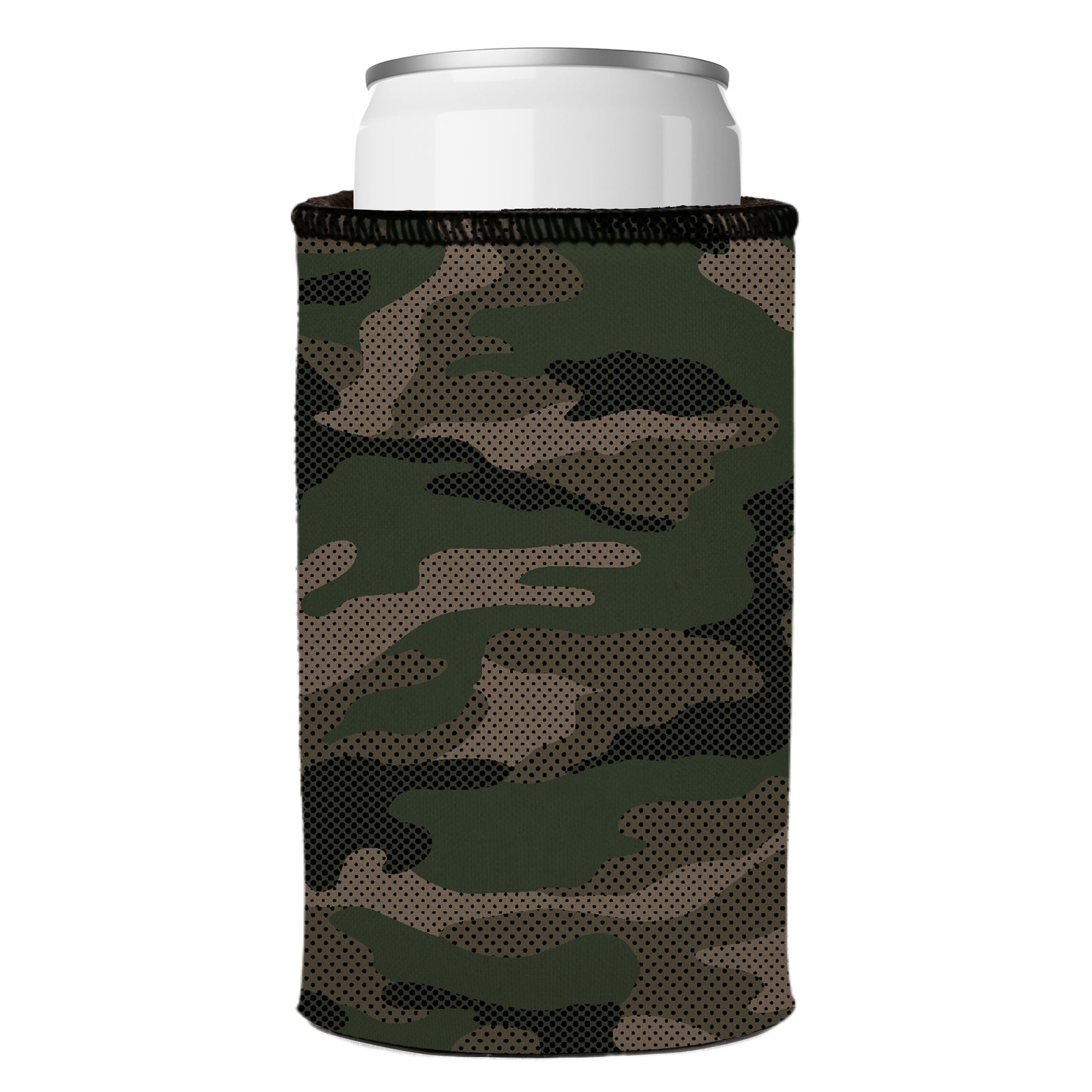 Stubbyz Green Camo Dot Pattern Stubby Cooler