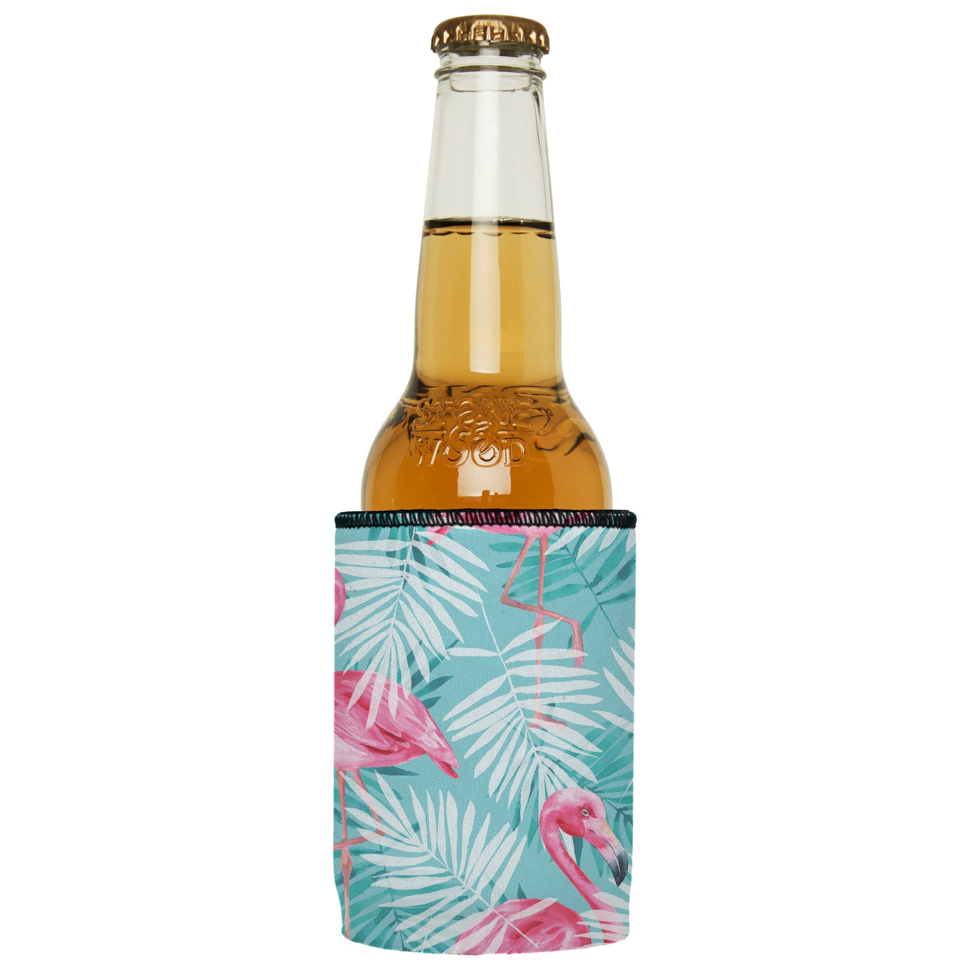 Stubbyz Pink Flamingos Stubby Cooler